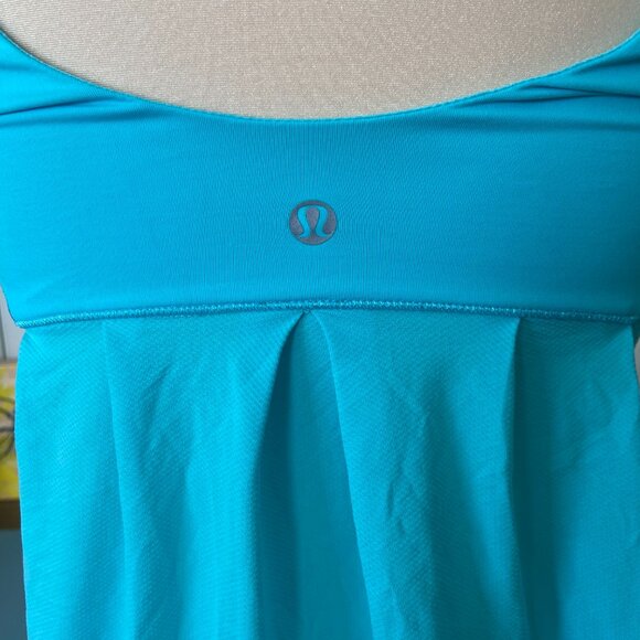 Lululemon Elevate Tank Angel Blue / Tonka Stripe Angel Blue Whiten Size 6, Small - Picture 3 of 13